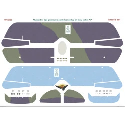 Aviattic ATT32322 1/32 Albatros DV light green/purple painted camouflage linen C