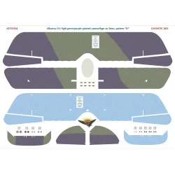 Aviattic ATT32324 1/32 Albatros DV light green/purple painted camouflage linen D