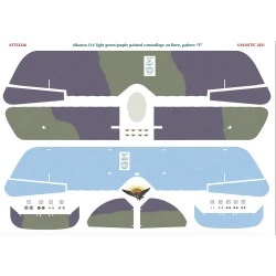 Aviattic ATT32326 1/32 Albatros DV light green/purple painted camouflage linen E