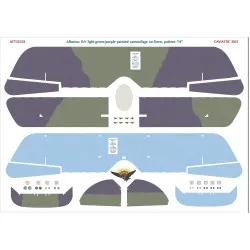 Aviattic ATT32332 1/32 Albatros DV light green/purple painted camouflage on linen, pattern H