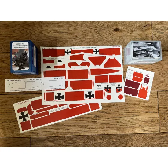 Aviattic ATT32340 1/32 (Roden kit) Fokker DR.I hand painted camouflage the Baron plus 3d printed resin set ATTRES 044