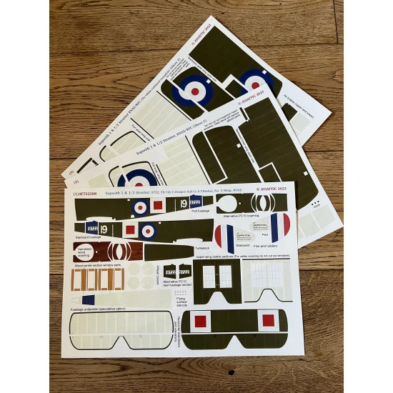 Aviattic ATT32368 1/32 Sopwith 1 1/2 Strutter 9722 Draper/Barker No3 Wing RNAS