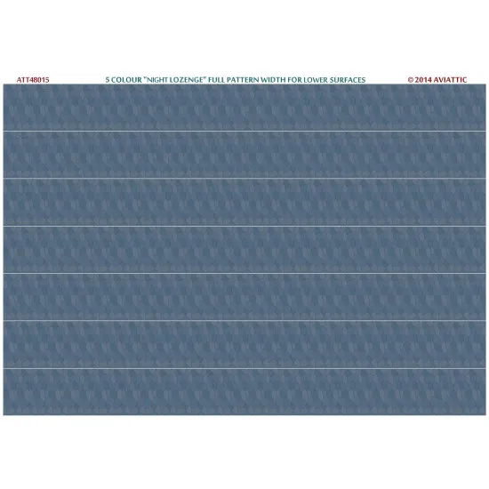 Aviattic ATT48015 1/48 5 colour night lozenge full pattern width for lower surfaces