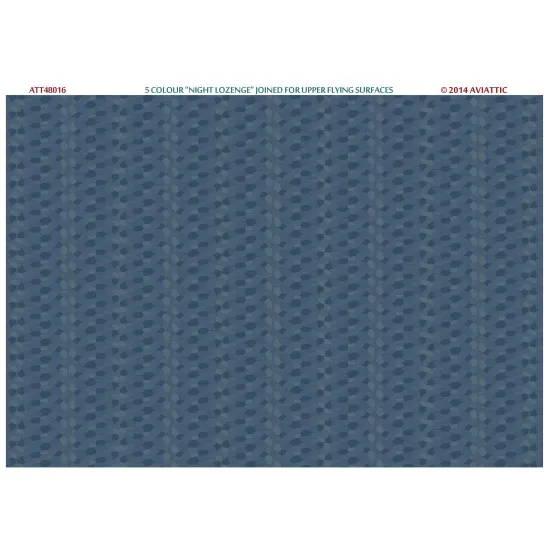 Aviattic ATT48016 1/48 5 colour night lozenge joined for upper flying surfaces