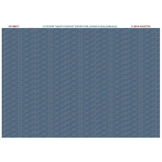 Aviattic ATT48017 1/48 5 colour night lozenge joined for lower flying surfaces