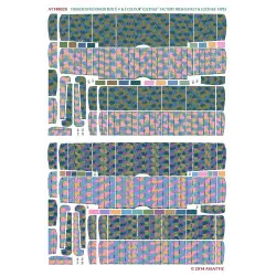Aviattic ATT48020 1/48 Fokker DVII 4-5 color lozenge fresh effect tapes x2 decal