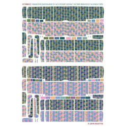 Aviattic ATT48022 1/48 Fokker DVII 4-5 color lozenge fresh effect linen tapes x2