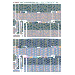 Aviattic ATT48026 1/48 Fokker DVII 4 & 5 color lozenge faded effect blue tapes 2