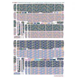 Aviattic ATT48027 1/48 Fokker DVII 4-5 color lozenge faded lilac to pink tape x2