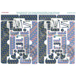 Aviattic ATT48038 1/48 Schuckert DIII 5 color Lozenge fresh linen rib tapes