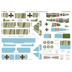 Aviattic ATT48072 1/48 (Eduard) Fokker DR.I 588/17 Ltn. Hans Werner, Jasta 14