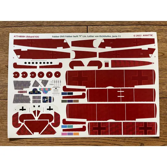 Aviattic ATT48084 1/48 Fokker DVII F Ltn Lothar von Richthofen, Jasta 11 (red)
