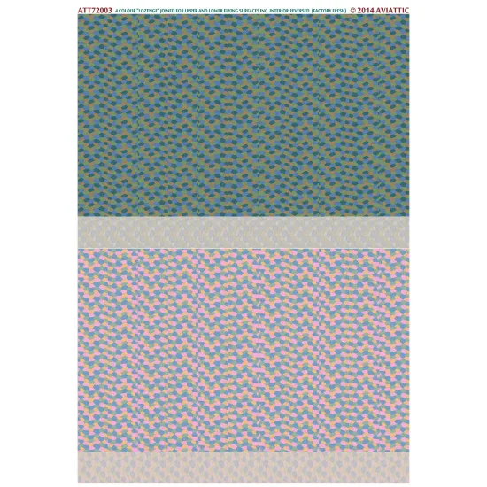 Aviattic ATT72003 1/72 4 colour lozenge joined for upper and lower flying surfaces inc. interior reversed (factory fresh)