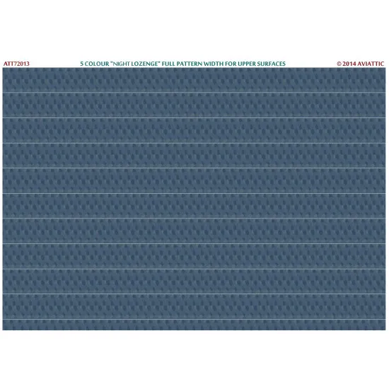 Aviattic ATT72013 1/72 5 colour night lozenge full pattern width for upper surfaces