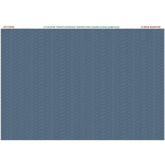Aviattic ATT72016 1/72 5 colour night lozenge joined for lower flying surfaces