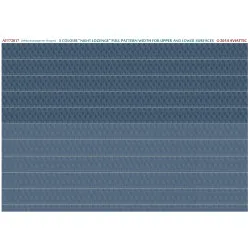Aviattic ATT72017 1/72 (white decal paper for rib tapes) 5 colour night lozenge joined for upper and lower flying surfaces