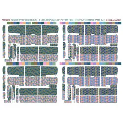 Aviattic ATT72018 1/72 Fokker DVII 4 & 5 color lozenge fresh effect tapes x4