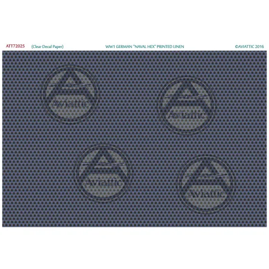 Aviattic ATT72025 1/72 WW1 German Naval Hex Printed Linen