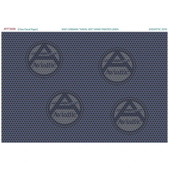 Aviattic ATT72026 1/72 WW1 German Naval Hex Hand Painted Linen