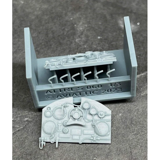 Aviattic ATTRES060 1/32 3d printed Sopwith Strutter instrument panel set resin