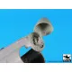 Black Dog A32010 1/32 A-7 Corsair II radar+electronics+wheel bays for Trumpeter