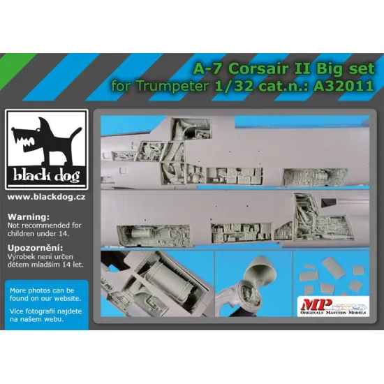 Black Dog A32011 1/32 A-7 Corsair II big set for Trumpeter