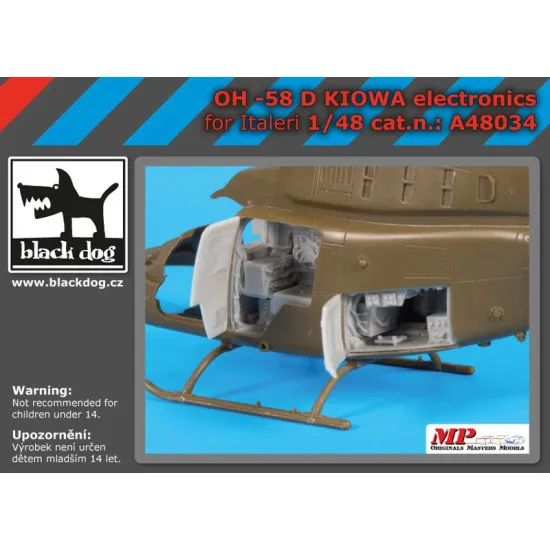 Black Dog A48034 1/48 OH -58 D Kiowa for Italeri