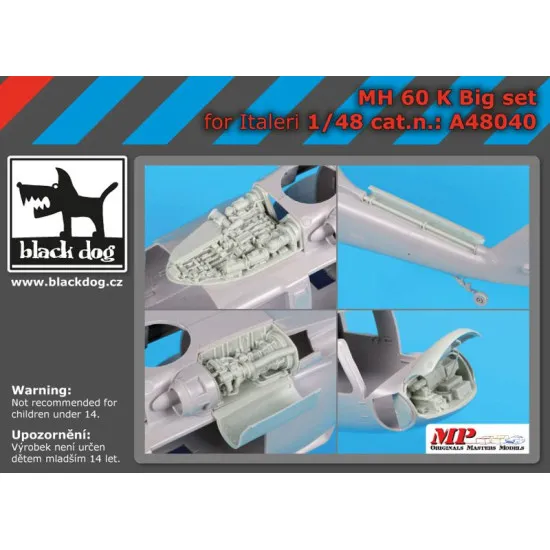 Black Dog A48040 1/48 MH-60 K big set for Italeri Black Dog A48040 1/48 MH-60 K big set for Italeri