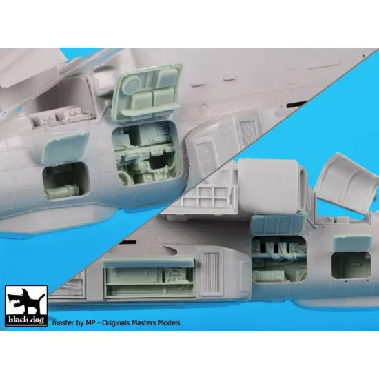 Black Dog A48043 1/48 AH-64 D electronic 2 for Italeri