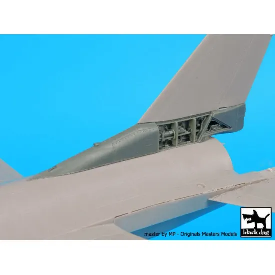 Black Dog A48079 1/48 F-16 C tail electronics for Tamiya