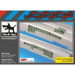Black Dog A48087 1/48 F4J Phantom side electronics for Hasegawa