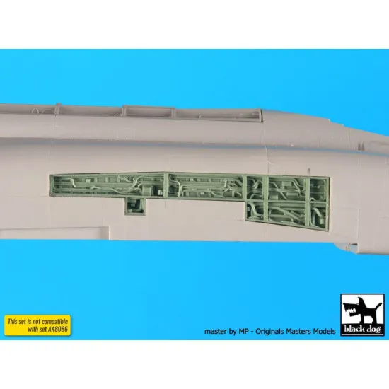 Black Dog A48087 1/48 F4J Phantom side electronics for Hasegawa