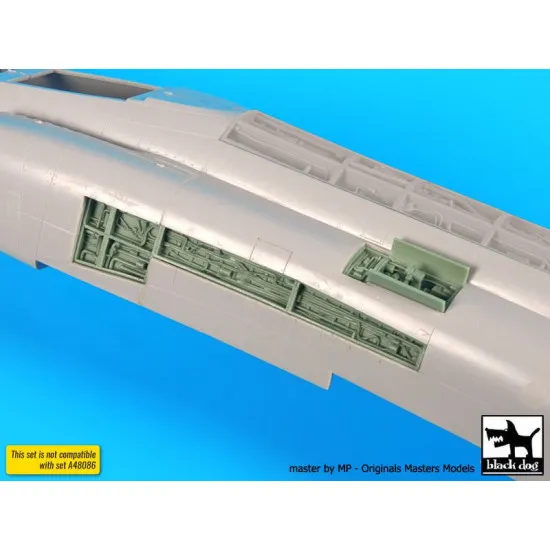 Black Dog A48087 1/48 F4J Phantom side electronics for Hasegawa