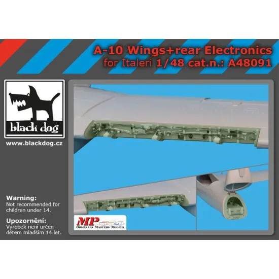 Black Dog A48091 1/48 A-10 wings + rear electronics for Italeri