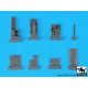 Black Dog A48100 1/48 F-14 D left electronics + canon for AMK