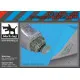 Black Dog A48106 1/48 F-104 radar+tail for Kinetic