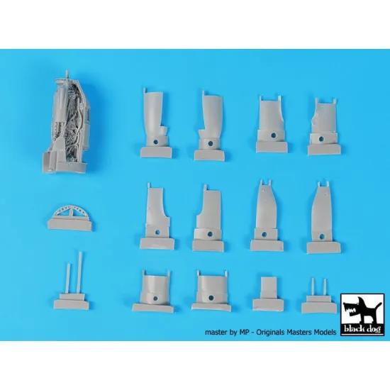 Black Dog A48115 1/48 P-38 F-G engines for Tamiya