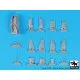 Black Dog A48115 1/48 P-38 F-G engines for Tamiya