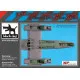 Black Dog A48136 1/48 IA 58 Pucará wheel bays + canon for Kinetic