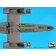 Black Dog A48136 1/48 IA 58 Pucará wheel bays + canon for Kinetic