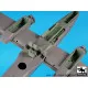 Black Dog A48136 1/48 IA 58 Pucará wheel bays + canon for Kinetic