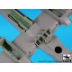 Black Dog A48136 1/48 IA 58 Pucará wheel bays + canon for Kinetic