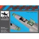 Black Dog A48139 1/48 Mirage F1 radar+spine electronic for Kitty Hawk
