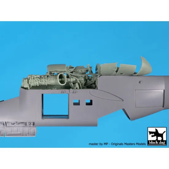 Black Dog A48146 1/48 Mi-24 Hind engine for Zvezda