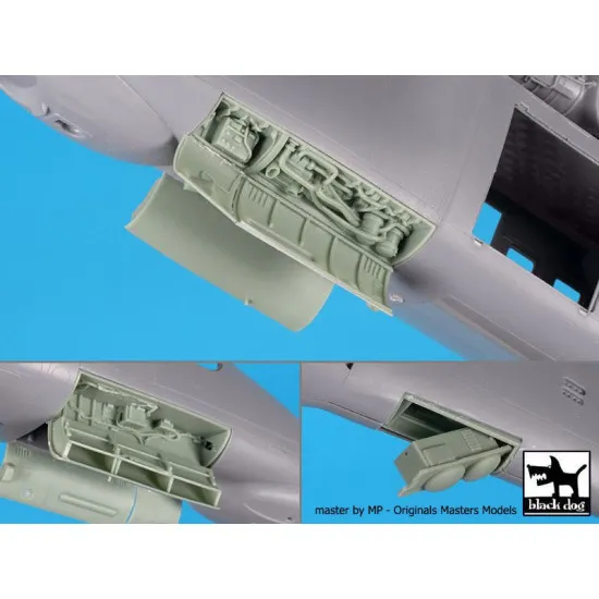 Black Dog A48147 1/48 Mi-24 Hind canon + electronics for Zvezda