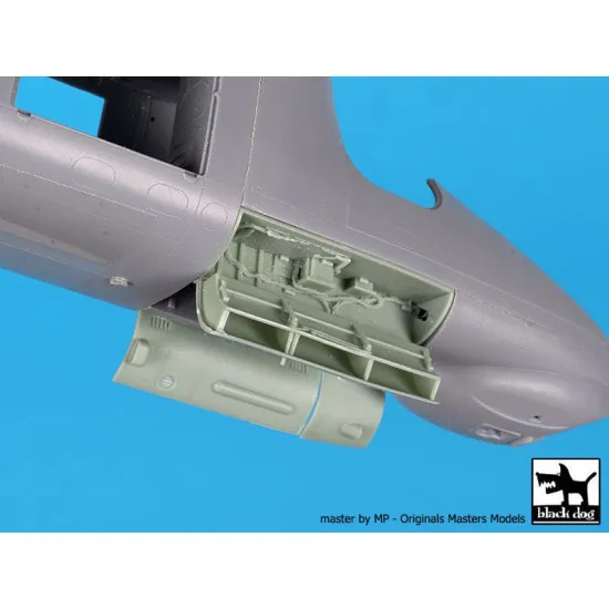 Black Dog A48147 1/48 Mi-24 Hind canon + electronics for Zvezda