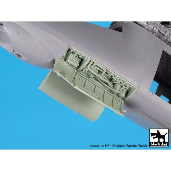 Black Dog A48147 1/48 Mi-24 Hind canon + electronics for Zvezda