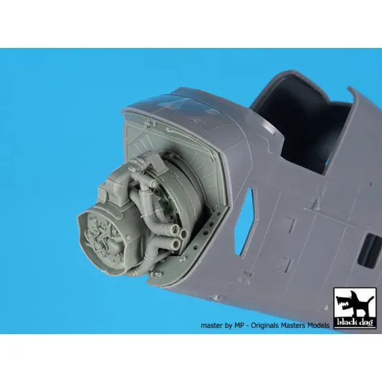 Black Dog A48149 1/48 H-34 Engine for Trumpeter