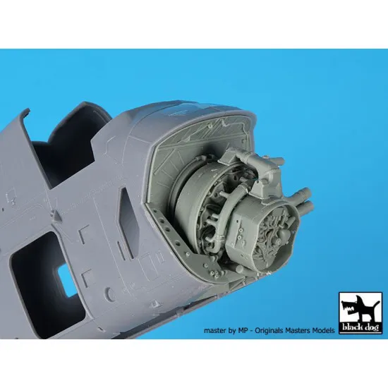 Black Dog A48149 1/48 H-34 Engine for Trumpeter