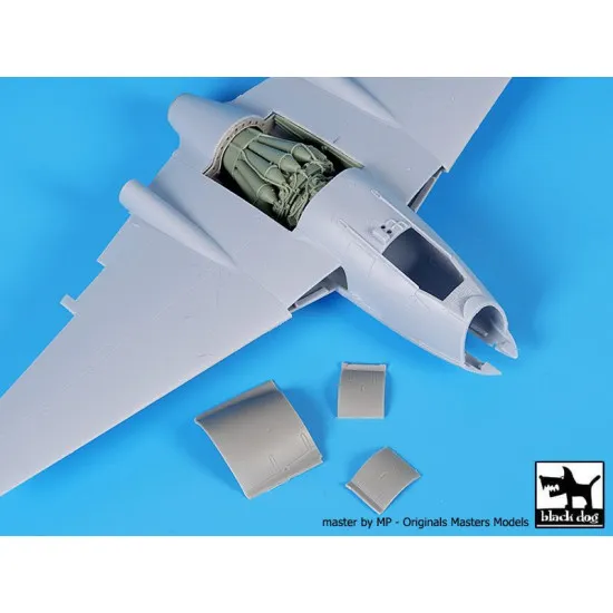 Black Dog A48155 1/48 De Havilland Vampire F 3 engine for Airfix
